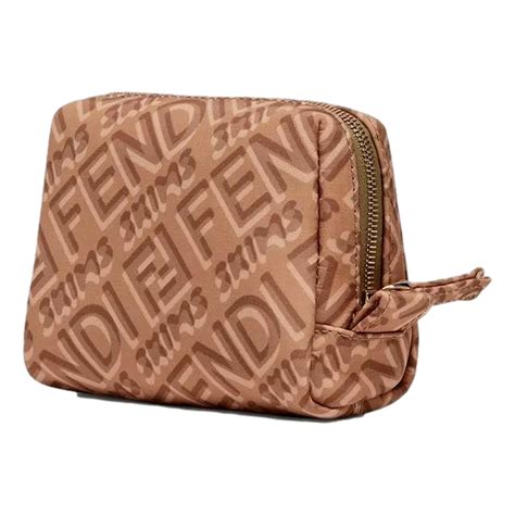 fendi x skims makeup bag|FENDI x Skims Nylon Sand Small Beauty Pouch 8N0179.